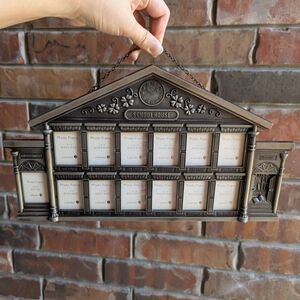 Cast Metal School House Photo Frame Child Kids Memories Cute Wall Decor